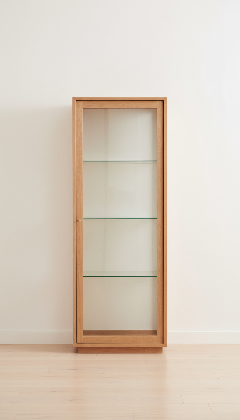 Glasvitrine Bergen mit Türen